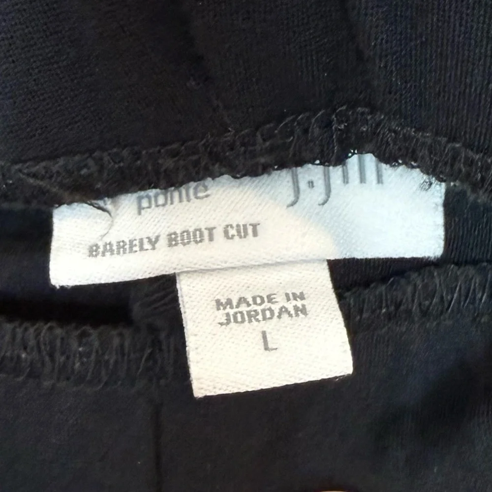 J. Jill Black Barely Boot Cut Trousers - Picture 2 of 5